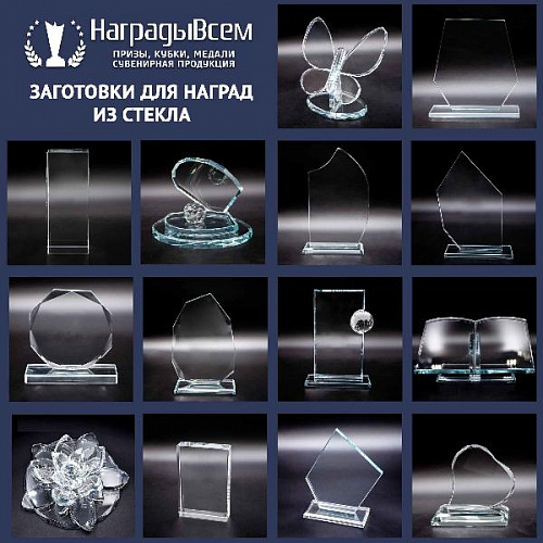 Заготовка награды из стекла арт. ZN020