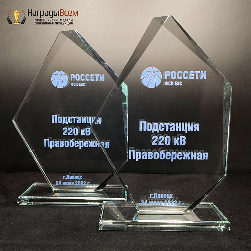 Награда из стекла арт. N098 от Компании НаградыВсем