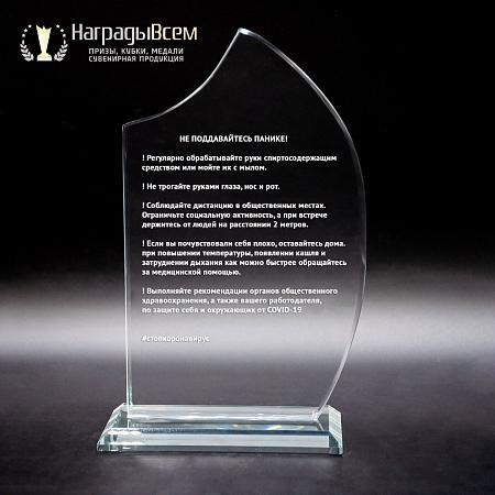 Награда из стекла арт. N040-R - распродажа