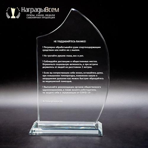 Награда из стекла арт. N040-R - распродажа