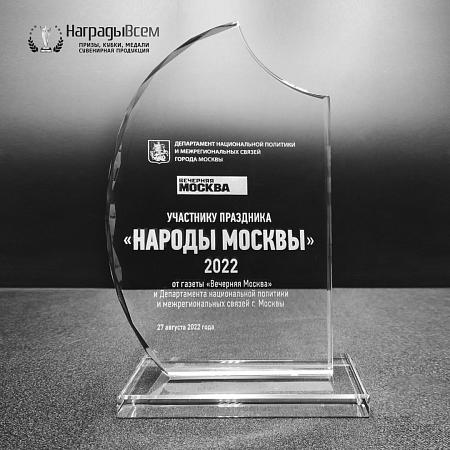 Награда из стекла арт. N040-R - распродажа