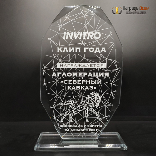 Награда из стекла арт. N085 от Компании НаградыВсем