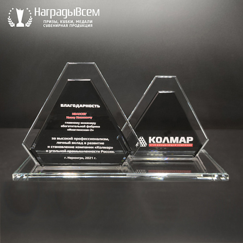 Награда из стекла арт. EN026