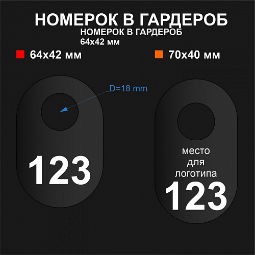Номерок арт. NM007 от компании НаградыВсем